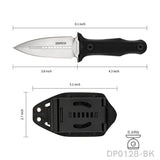 8.14" Full Tang Fixed Blade  Survival Camping Knife G10 Handle with Waist Clip Kydex Sheath