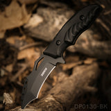 9.5 Inch Heavy Duty Fixed Blade Survival Knife Titanium Coated With K-Sheath