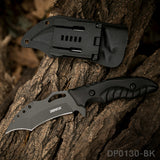 9.5 Inch Heavy Duty Fixed Blade Survival Knife Titanium Coated With K-Sheath