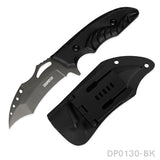 9.5 Inch Heavy Duty Fixed Blade Survival Knife Titanium Coated With K-Sheath
