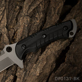 9.5 Inch Heavy Duty Fixed Blade Survival Knife Titanium Coated With K-Sheath