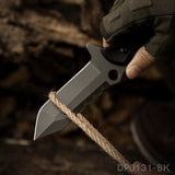 9.5 Inch Heavy Duty Fixed Blade Survival Knife Titanium Coated With K-Sheath