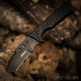 9.5 Inch Heavy Duty Fixed Blade Survival Knife Titanium Coated With K-Sheath