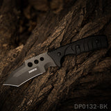 9.5 Inch Heavy Duty Fixed Blade Survival Knife Titanium Coated With K-Sheath