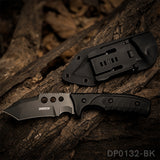 9.5 Inch Heavy Duty Fixed Blade Survival Knife Titanium Coated With K-Sheath