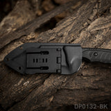 9.5 Inch Heavy Duty Fixed Blade Survival Knife Titanium Coated With K-Sheath