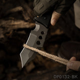 9.5 Inch Heavy Duty Fixed Blade Survival Knife Titanium Coated With K-Sheath