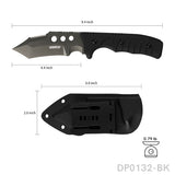 9.5 Inch Heavy Duty Fixed Blade Survival Knife Titanium Coated With K-Sheath