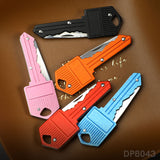 6-Piece Key-Shaped Folding Pocket Knife Set – Mini EDC Keychain Utility Knives for Everyday Carry