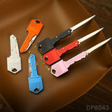 6-Piece Key-Shaped Folding Pocket Knife Set – Mini EDC Keychain Utility Knives for Everyday Carry