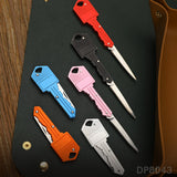 6-Piece Key-Shaped Folding Pocket Knife Set – Mini EDC Keychain Utility Knives for Everyday Carry