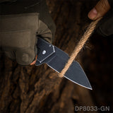 EDC Folding Pocket Knife 8Cr Stainless Steel Blade with G10 Handle and Pocket Clip