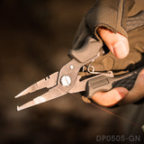 Fishing Pliers with Titanium Plated Surface for Waterproof and Safety Lock