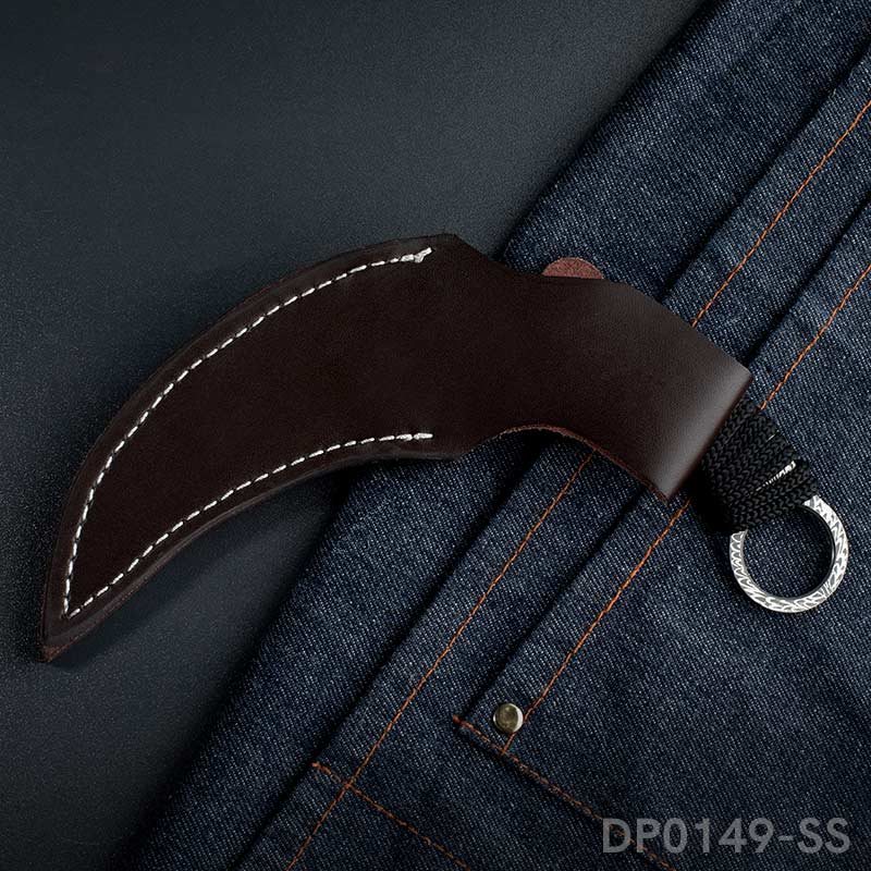 Fixed Blade Knife with Sheath Cord For Outdoor Camping, Hiking, Adventure