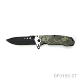 Fixed Blade and Folding Knife Set with Sheath for Outdoor, Camping and Hiking