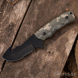 Fixed Blade and Folding Knife Set with Sheath for Outdoor, Camping and Hiking