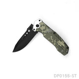 Fixed Blade and Folding Knife Set with Sheath for Outdoor, Camping and Hiking