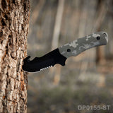 Fixed Blade and Folding Knife Set with Sheath for Outdoor, Camping and Hiking