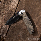 Fixed Blade and Folding Knife Set with Sheath for Outdoor, Camping and Hiking
