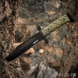 13.5'' Survival Jungle Fixed Blade Knife with Kydex Sheath for Camping, Hunting, Hiking and Adventure Dispatch Outdoor Life DP0120-PB 