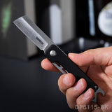 Sheepsfoot Small Money Clip Pocket Knife with Bottle Opener – Compact EDC Multi-Tool