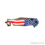 Full Metal National Flag Design Folding Knife with Titanium Coating