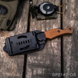 7.5" Full Tang Fixed Blade Knife with Bottle Opener & Kydex Sheath | Tanto Point | G10 Handle