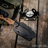 7.5" Full Tang Fixed Blade Knife with Bottle Opener & Kydex Sheath | Tanto Point | G10 Handle