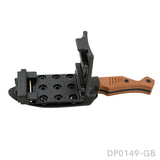 7.5" Full Tang Fixed Blade Knife with Bottle Opener & Kydex Sheath | Tanto Point | G10 Handle