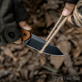 7.5" Full Tang Fixed Blade Knife with Bottle Opener & Kydex Sheath | Tanto Point | G10 Handle
