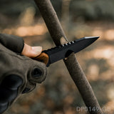 7.5" Full Tang Fixed Blade Knife with Bottle Opener & Kydex Sheath | Tanto Point | G10 Handle
