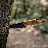 7.5" Full Tang Fixed Blade Knife with Bottle Opener & Kydex Sheath | Tanto Point | G10 Handle
