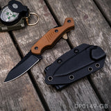 7.5" Full Tang Fixed Blade Knife with Bottle Opener & Kydex Sheath | Tanto Point | G10 Handle