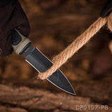 9 inch Heavy Duty Fixed Blade Hunting Knife Rubberized ABS Handle with K Sheath