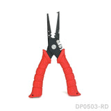 Long Nose Carbon Steel Red Fishing Pliers with Nonslip Handle