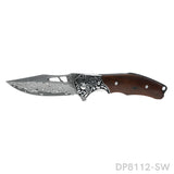 VG10 Damascus Blade Pocket Knife with Rosewood Handle