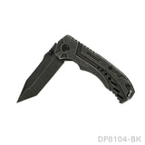 Pocket Folding Knife with Stonewashed Blade and G10 Handle