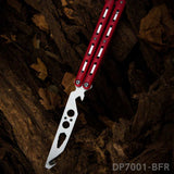 Practice Butterfly Knife Trainer Unsharpened Balisong with Stainless Steel Dull Blade