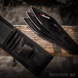 RBLACK Well-balanced Throwing Knife Set with Nylon Sheath