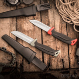 Reliable 8Cr Fixed Blade Utility Knife with Combi-Sheath