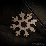 18 in 1 Stainless Steel Snowflake Multi-Tool, Screwdriver and Christmas Gift