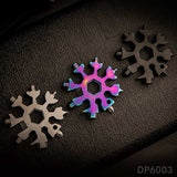 18 in 1 Stainless Steel Snowflake Multi-Tool, Screwdriver and Christmas Gift