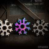 18 in 1 Stainless Steel Snowflake Multi-Tool, Screwdriver and Christmas Gift