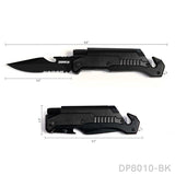 Tactical Folding Pocket Knife Multitools with LED Light, Seatbelt Cutter and Window Glass Breaker - Dispatch Outdoor Life