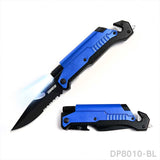 Tactical Folding Pocket Knife Multitools with LED Light, Seatbelt Cutter and Window Glass Breaker - Dispatch Outdoor Life