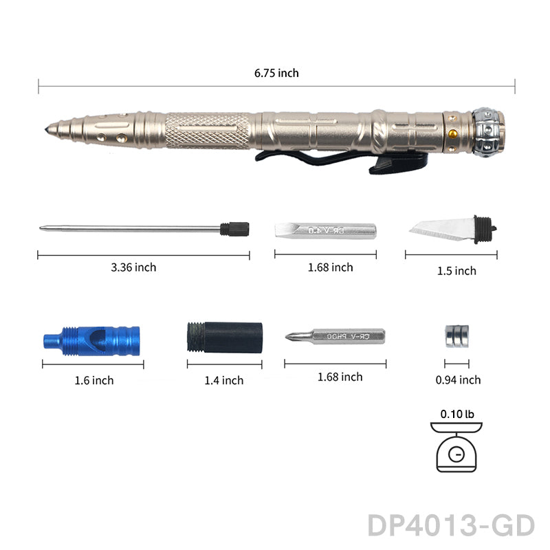 Tactical & EDC Knife Pen Gifts for Men & Women with Tungsten Tactical Tip