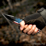 4.5" Patriotic EDC Folding Knife - 3D Printed Flag Eagle Flipper Pocket Knife