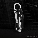 Claw Knife with G10 Handle and Pocket Clip for Everyday Carry