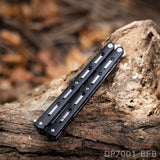 Practice Butterfly Knife Trainer Unsharpened Balisong with Stainless Steel Dull Blade