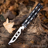 Practice Butterfly Knife Trainer Unsharpened Balisong with Stainless Steel Dull Blade